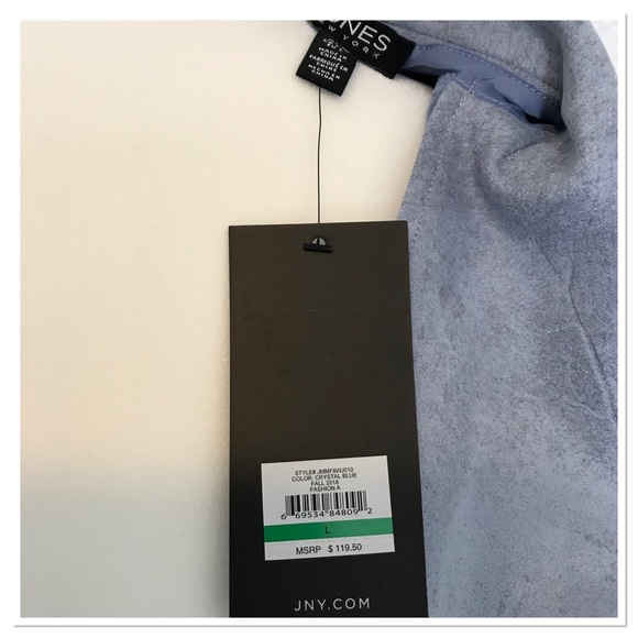 Jones New York Light Blue Jacket - Picture 6 of 8